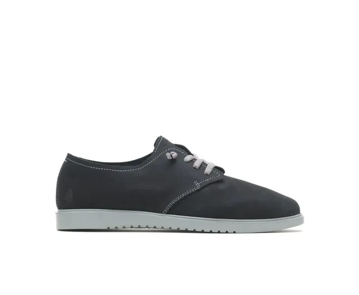 Women Hush Puppies Everyday Lace Up Black Nubuck Sneakers