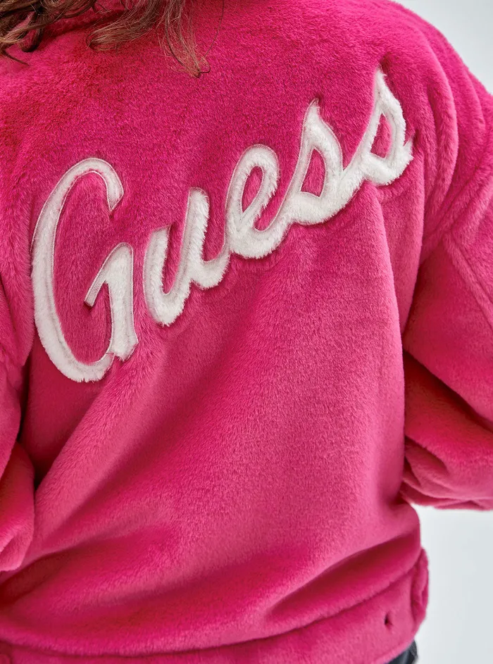 Women Jackets and Coats GUESS Guess Originals Berry Kelly Faux Fur Jacket