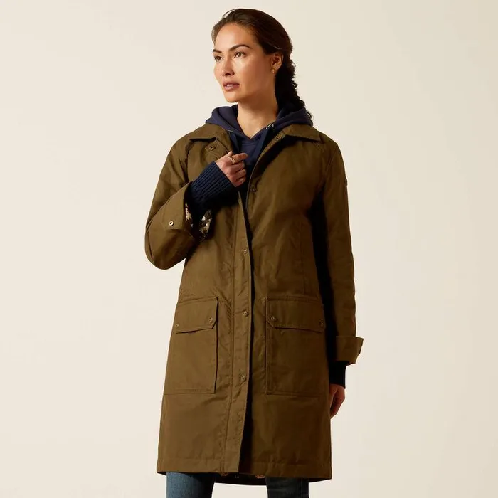 Women Jackets and Vests Ariat Cloverfield Coat Earth