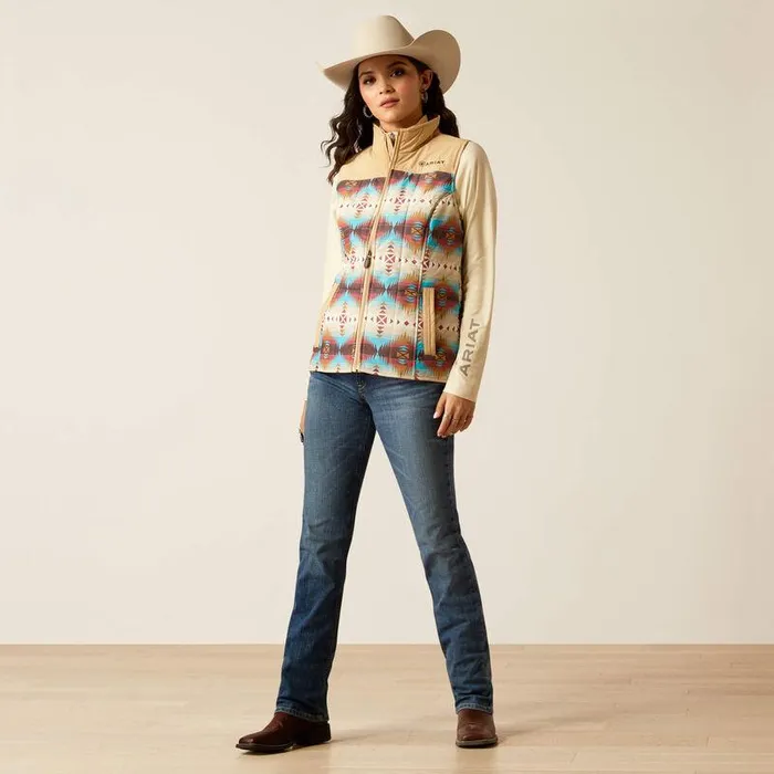Women Jackets and Vests Ariat Crius Insulated Vest Serrano Southwest Print