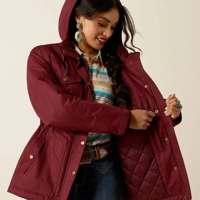 Women Jackets and Vests Ariat Grizzly 20 Parka Tawny Port Women Jackets and Vests Ariat Grizzly 20 Parka Tawny Port