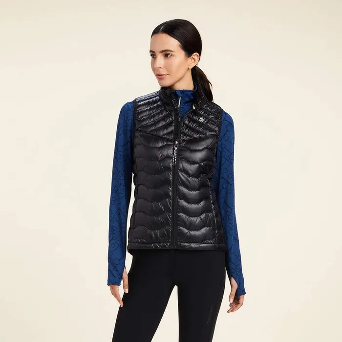 Women Jackets and Vests Ariat Ideal Down Vest Ir Black