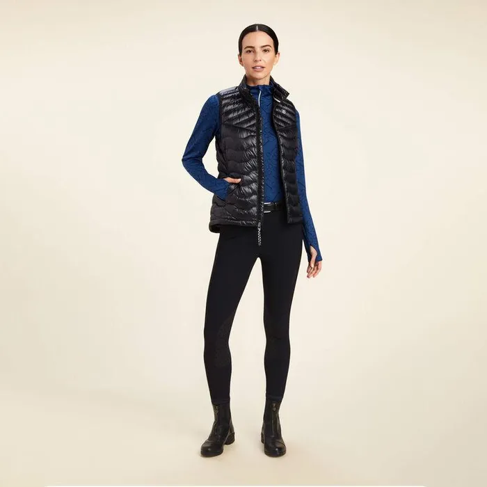 Women Jackets and Vests Ariat Ideal Down Vest Ir Black