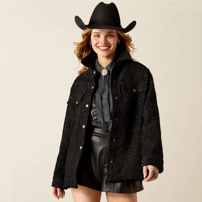 Women Jackets and Vests Ariat Jewel Tweed Jacket Black