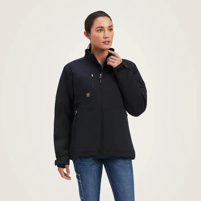 Women Jackets and Vests Ariat Rebar DriTEK DuraStretch Insulated Jacket Black