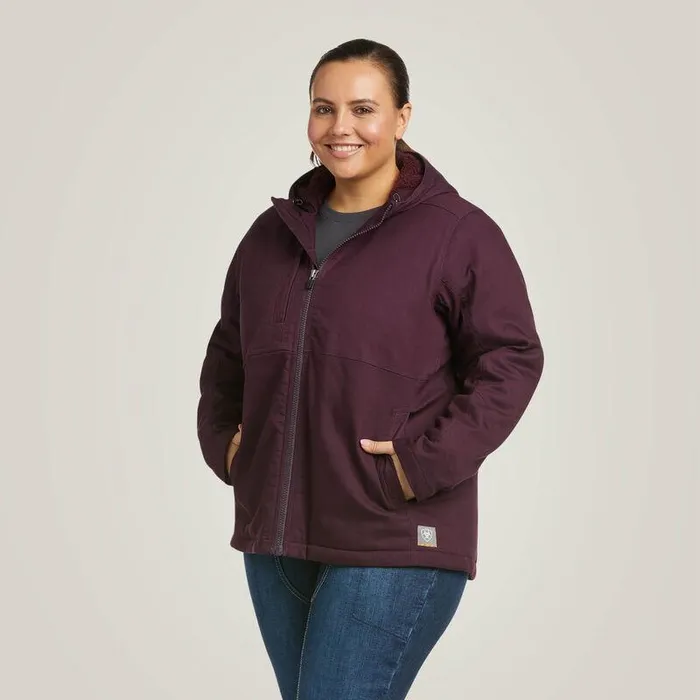 Women Jackets and Vests Ariat Rebar DuraCanvas Insulated Jacket Plum Perfect Women Jackets and Vests Ariat Rebar DuraCanvas Insulated Jacket Plum Perfect