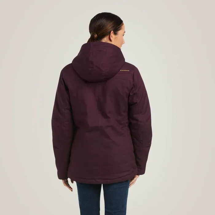 Women Jackets and Vests Ariat Rebar DuraCanvas Insulated Jacket Plum Perfect Women Jackets and Vests Ariat Rebar DuraCanvas Insulated Jacket Plum Perfect