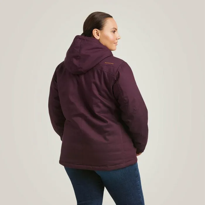 Women Jackets and Vests Ariat Rebar DuraCanvas Insulated Jacket Plum Perfect Women Jackets and Vests Ariat Rebar DuraCanvas Insulated Jacket Plum Perfect