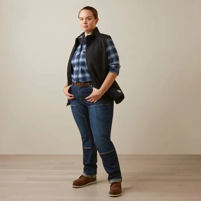 Women Jackets and Vests Ariat Rebar DuraCanvas Insulated Vest Black Women Jackets and Vests Ariat Rebar DuraCanvas Insulated Vest Black