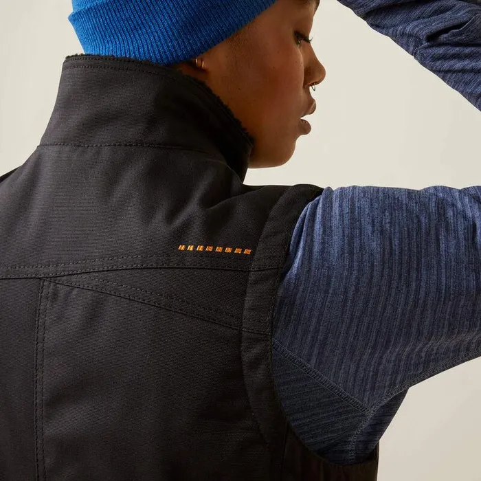Women Jackets and Vests Ariat Rebar DuraCanvas Insulated Vest Black Women Jackets and Vests Ariat Rebar DuraCanvas Insulated Vest Black