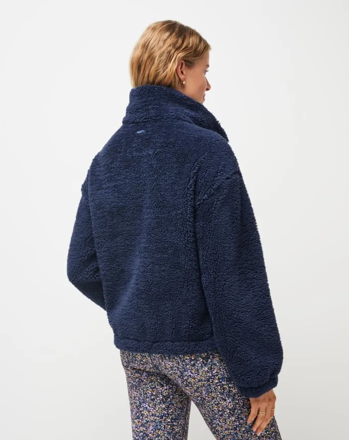 Women Jackets TravisMathew SWEET HEAT FULL ZIP Navy Blazer