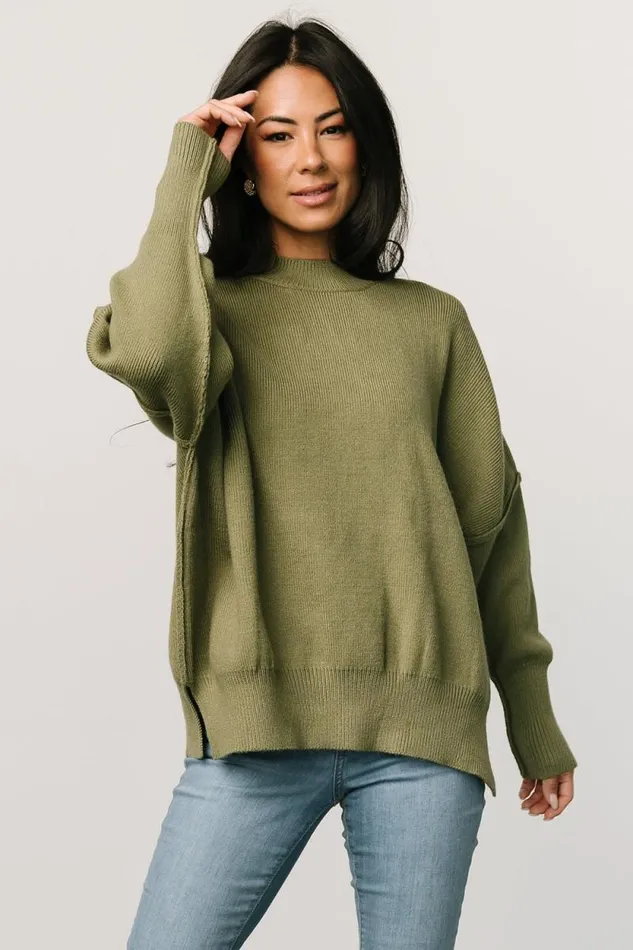 Women Jeremiah Knit Sweater Olive Baltic Born Sweaters Women Jeremiah Knit Sweater Olive Baltic Born Sweaters