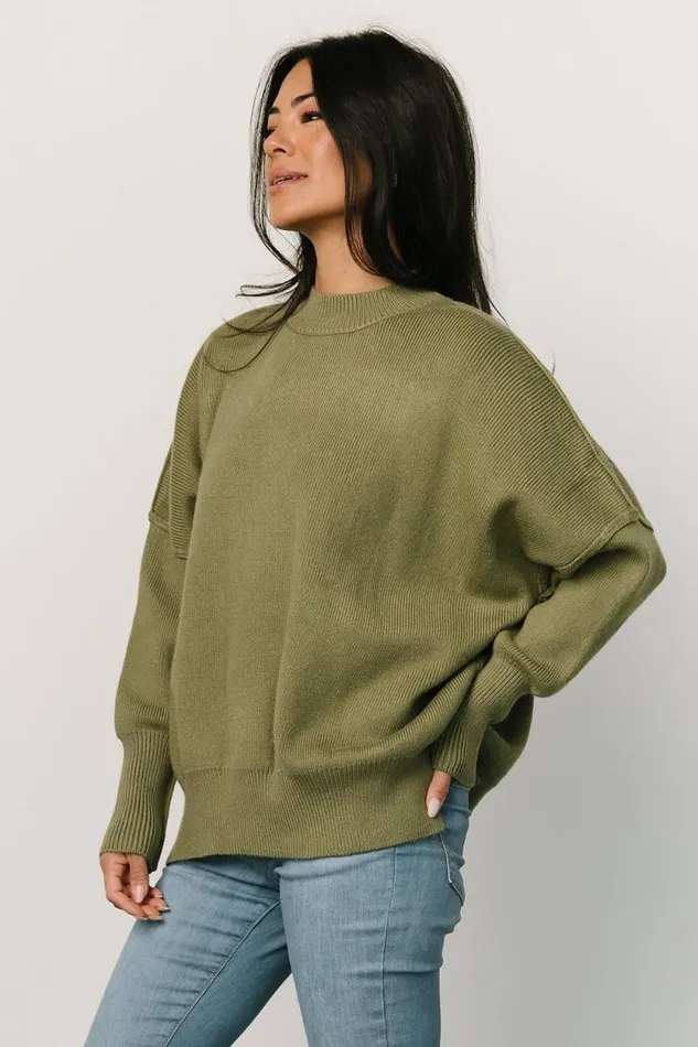 Women Jeremiah Knit Sweater Olive Baltic Born Sweaters Women Jeremiah Knit Sweater Olive Baltic Born Sweaters