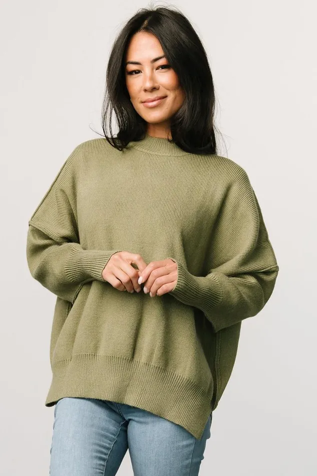 Women Jeremiah Knit Sweater Olive Baltic Born Sweaters Women Jeremiah Knit Sweater Olive Baltic Born Sweaters