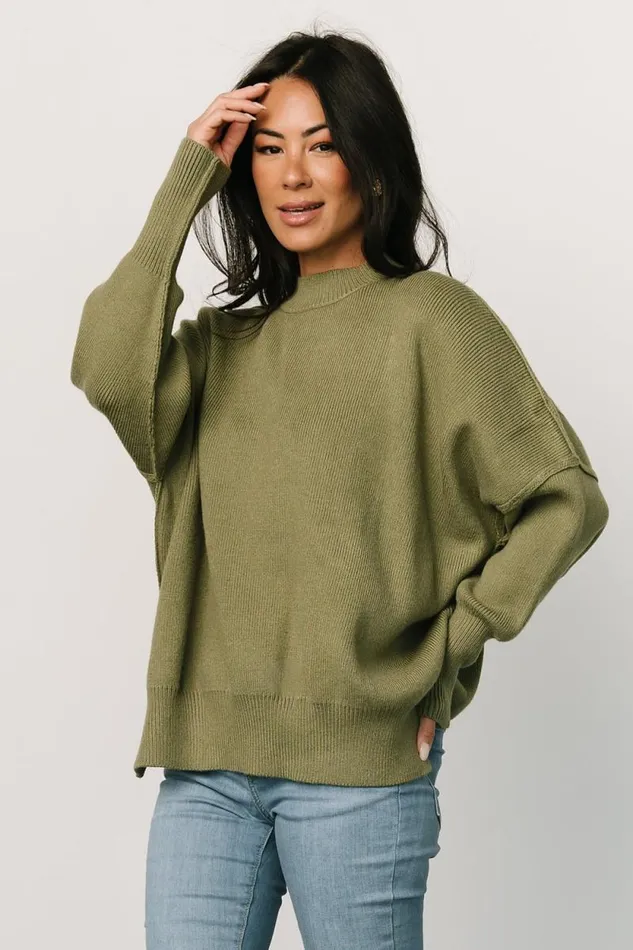 Women Jeremiah Knit Sweater Olive Baltic Born Sweaters Women Jeremiah Knit Sweater Olive Baltic Born Sweaters