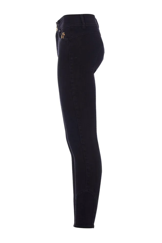 Women Jodhpur Jean Washed Black Holland Cooper Jeans