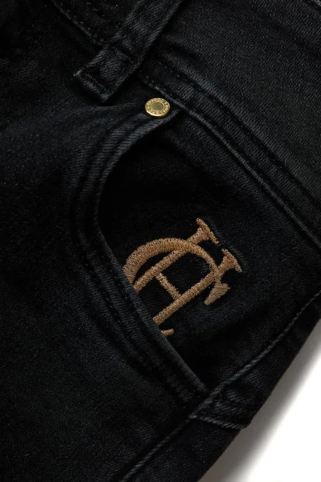 Women Jodhpur Jean Washed Black Holland Cooper Jeans