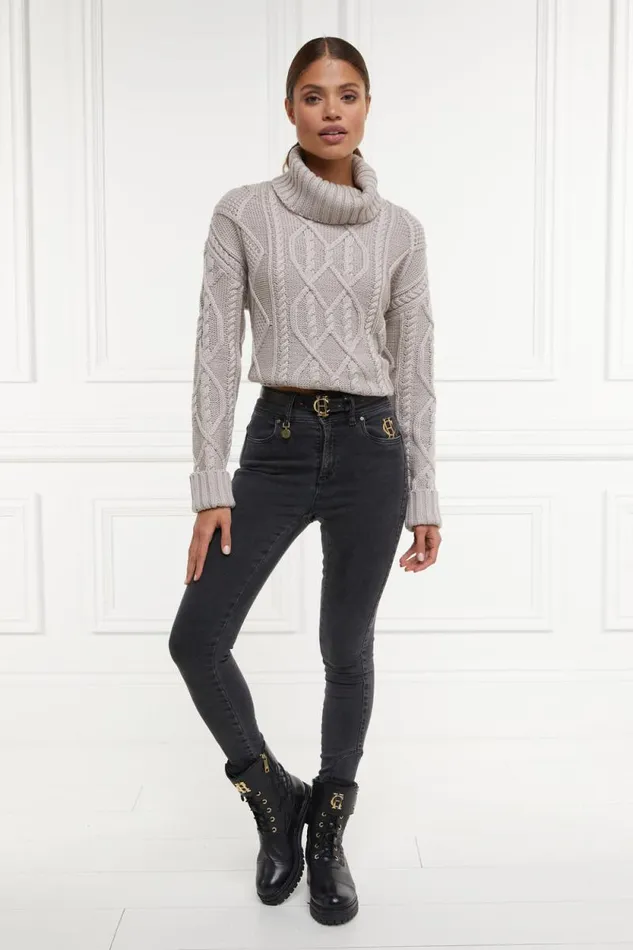 Women Jodhpur Jean Washed Black Holland Cooper Jeans
