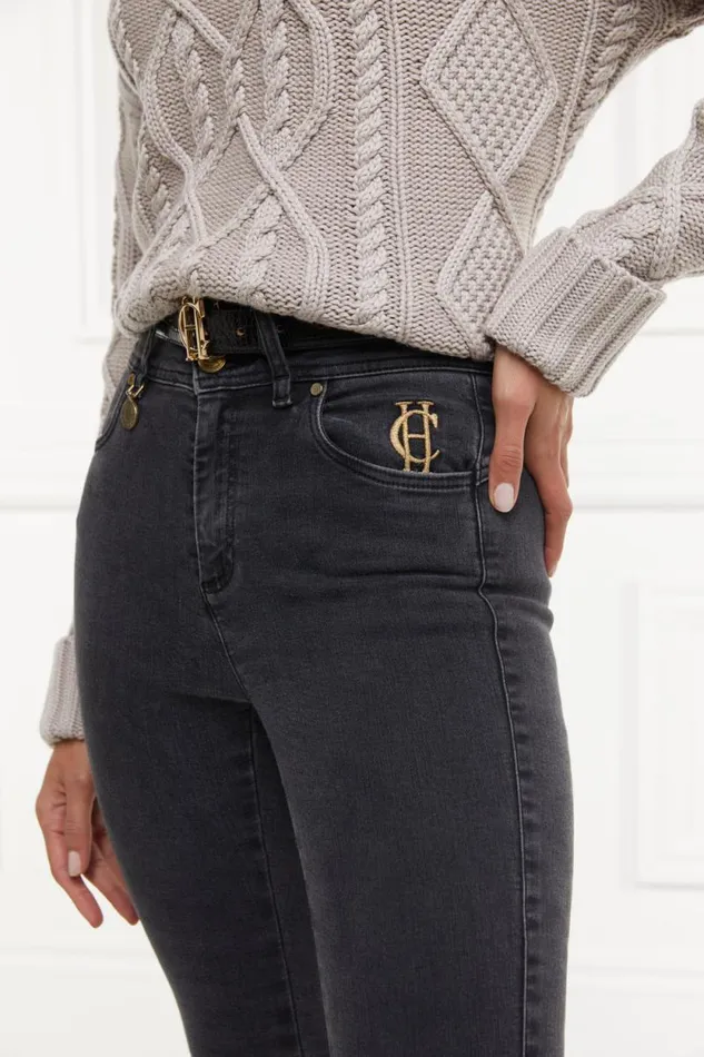 Women Jodhpur Jean Washed Black Holland Cooper Jeans