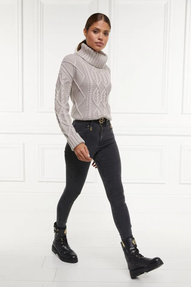 Women Jodhpur Jean Washed Black Holland Cooper Jeans