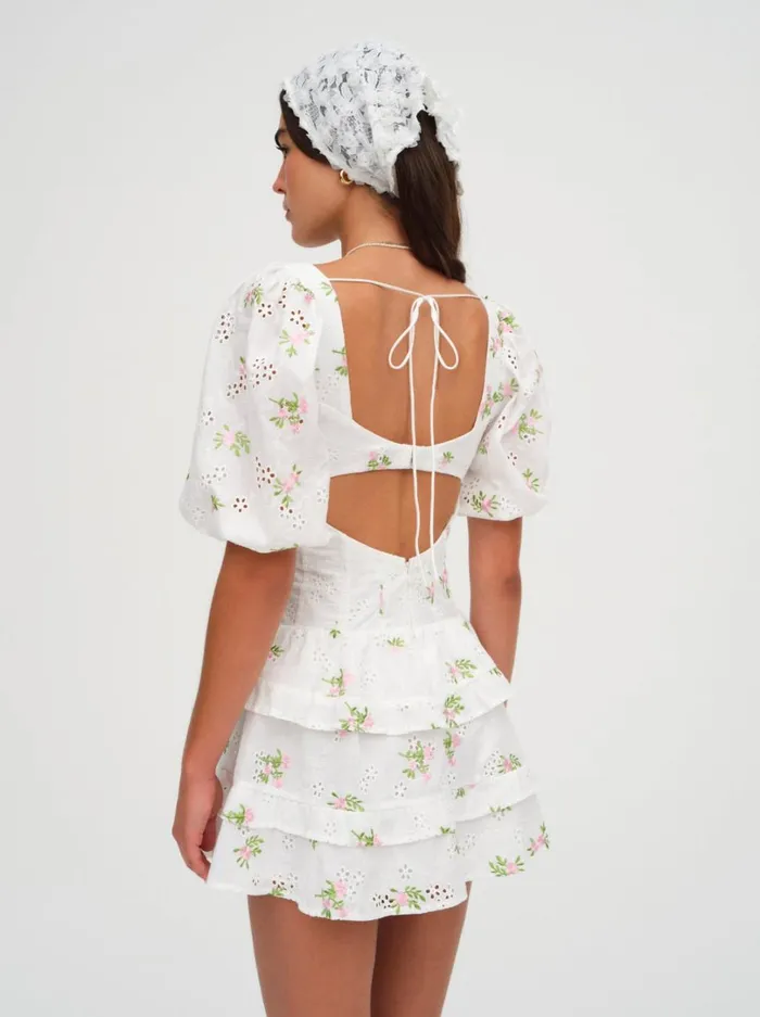 Women Kinsley Mini Dress White For Love and Lemons Dresses