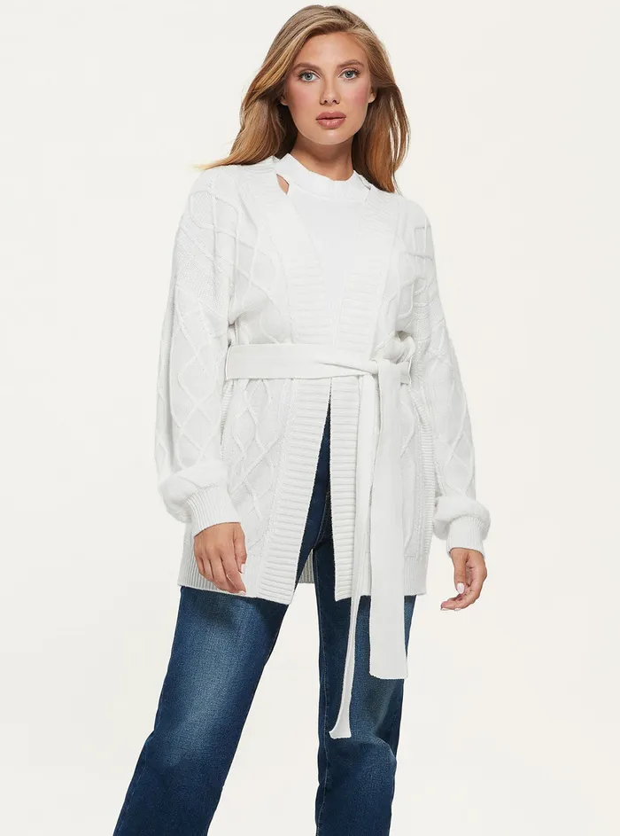 Women Knits and Sweaters GUESS Cream White Edwige Cardigan