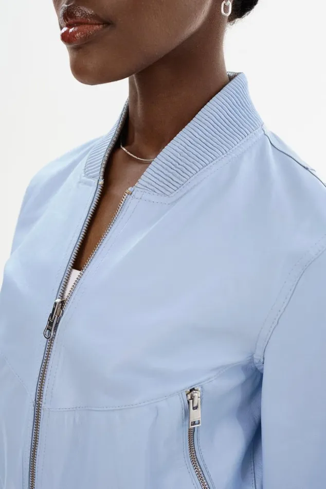 Women KORDELLA Reversible Leather Bomber Jacket Cool Blueblue LAMARQUE Leather Jackets