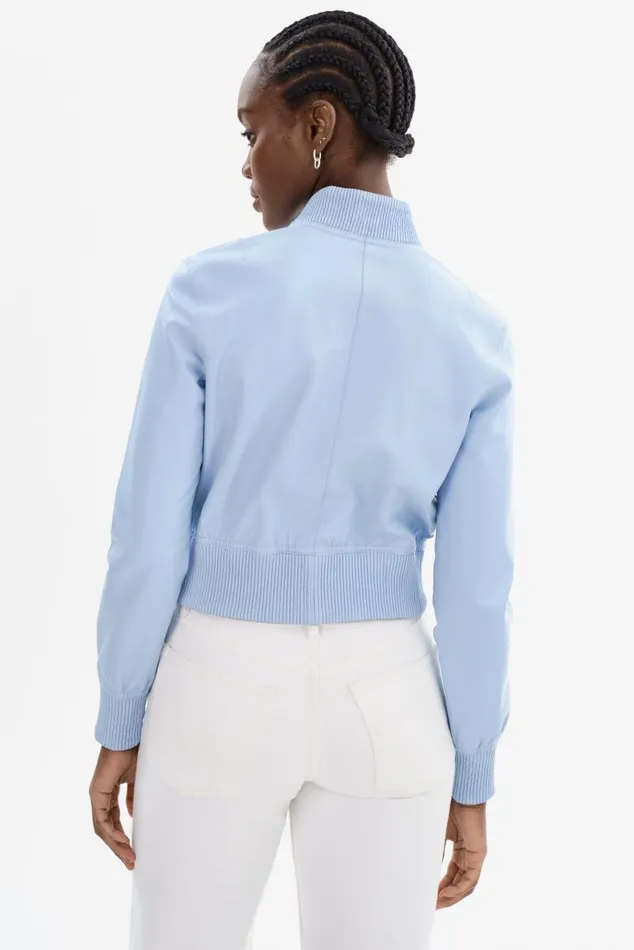 Women KORDELLA Reversible Leather Bomber Jacket Cool Blueblue LAMARQUE Leather Jackets