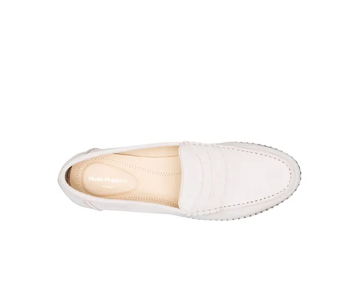 Women Loafers Hush Puppies Wren Loafer Pale Pink Suede