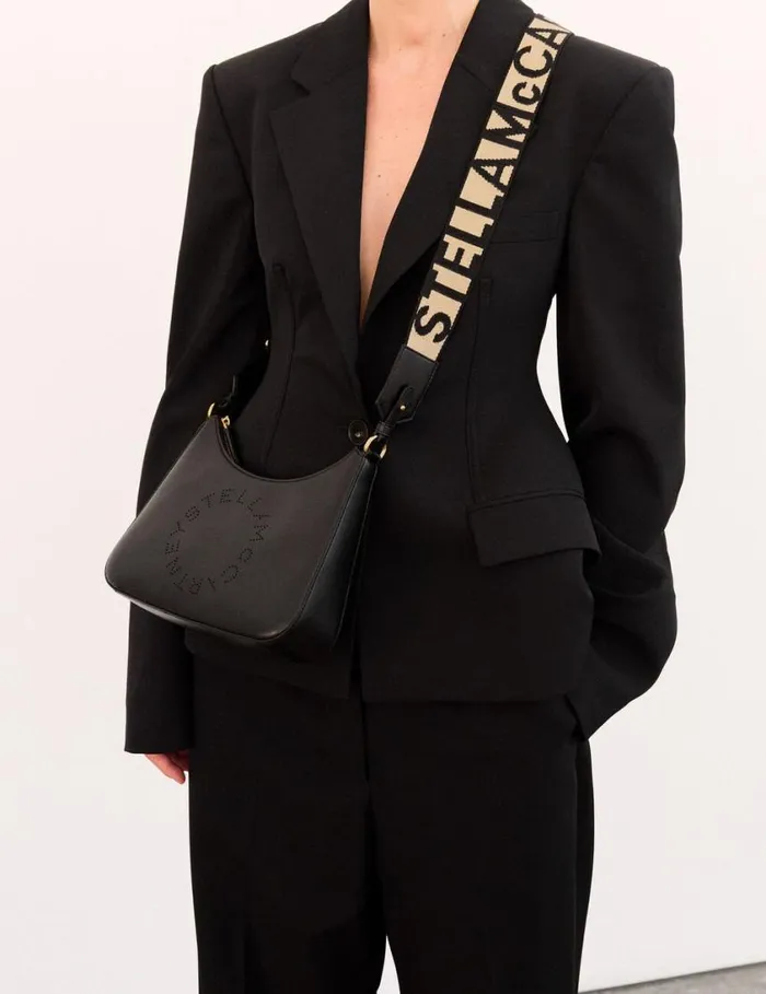 Women Logo Crossbody Shoulder Bag Black Stella McCartney Mini Bags And Clutches