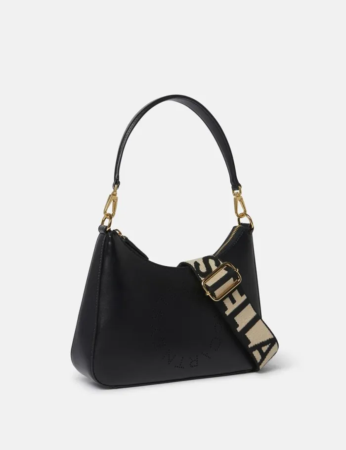 Women Logo Crossbody Shoulder Bag Black Stella McCartney Mini Bags And Clutches