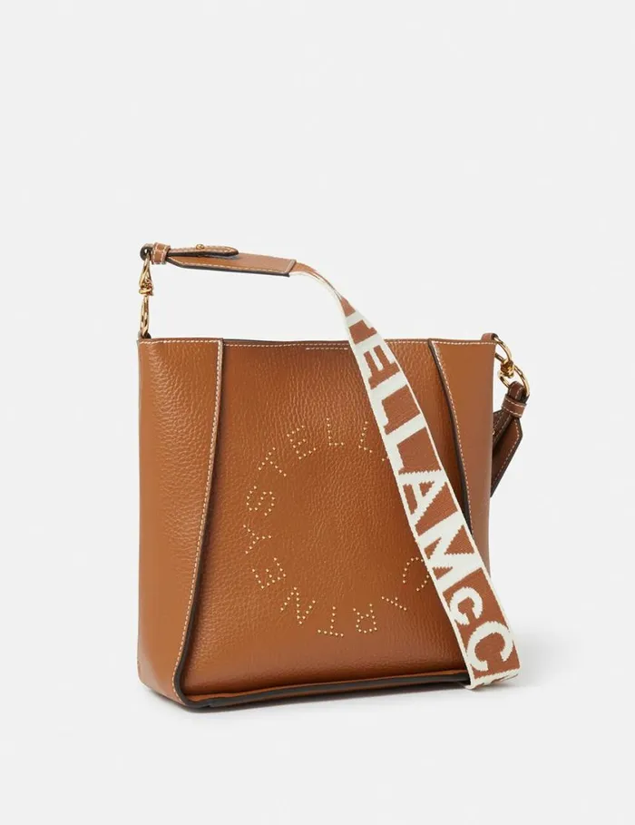 Women Logo Square Crossbody Bag Pecan Stella McCartney Mini Bags And Clutches Women Logo Square Crossbody Bag Pecan Stella McCartney Mini Bags And Clutches