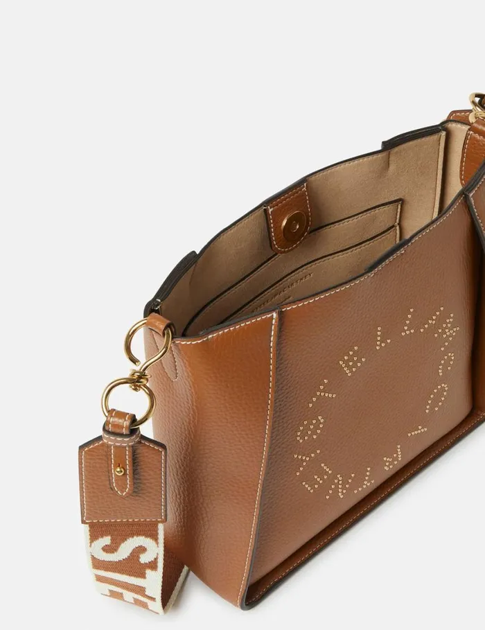 Women Logo Square Crossbody Bag Pecan Stella McCartney Mini Bags And Clutches Women Logo Square Crossbody Bag Pecan Stella McCartney Mini Bags And Clutches