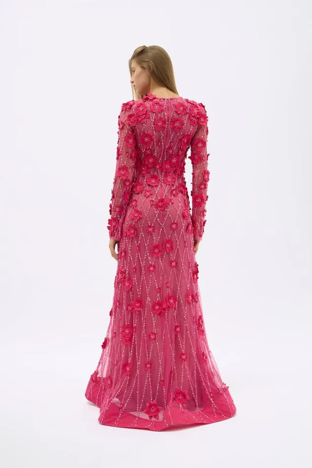 Women Long Sleeve Dresses Rachel Gilbert LANDON GOWN Women Long Sleeve Dresses Rachel Gilbert LANDON GOWN