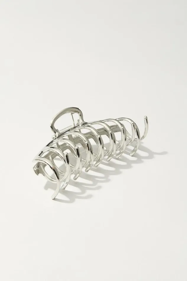 Women Lucky Brand Hair Accessories Metal Claw Silver