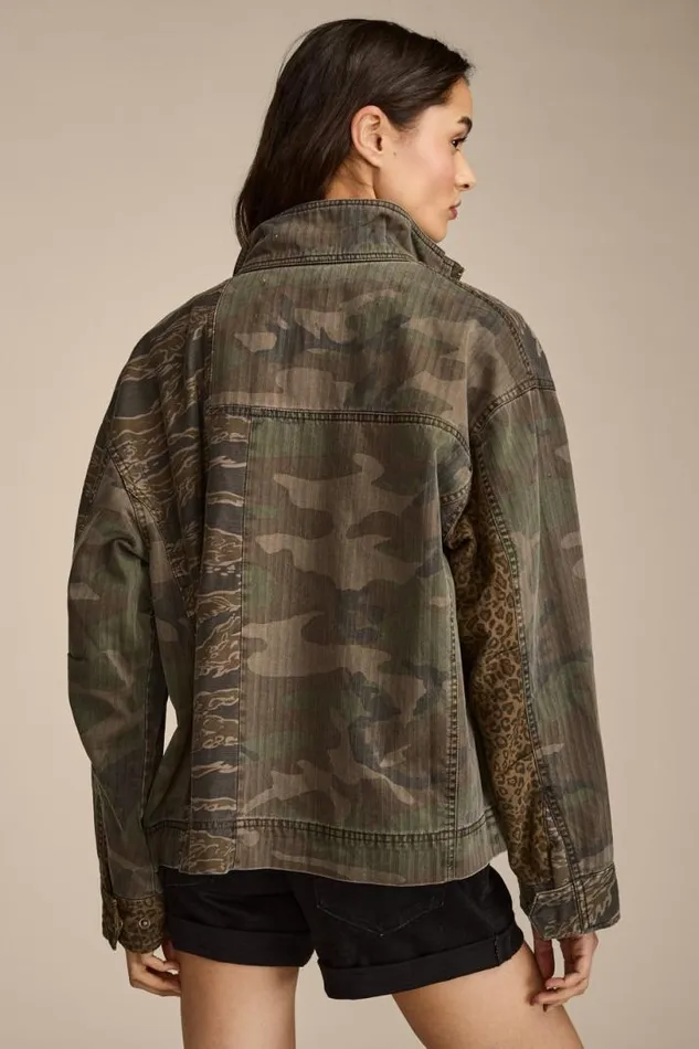 Women Lucky Brand Jackets and Outerwear Patchwork Camo Cropped Jacket Camo Print Mix Women Lucky Brand Jackets and Outerwear Patchwork Camo Cropped Jacket Camo Print Mix