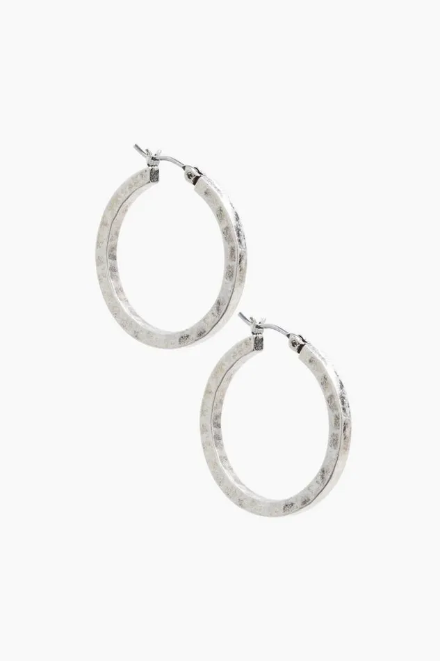 Women Lucky Brand Jewelry 43small Round Hoop Earrings Silver