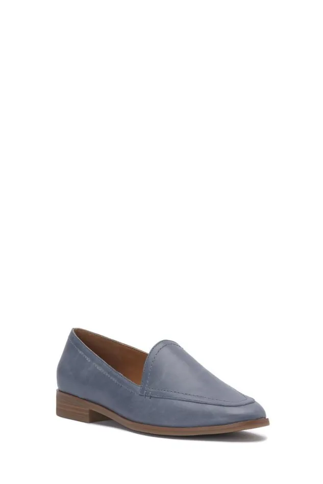 Women Lucky Brand Shoes Fiana Loafer Open Blueturquoise