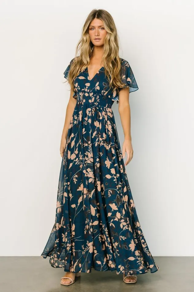 Women Lynlee Metallic Maxi Dress Topaz Baltic Born Maxi Dresses