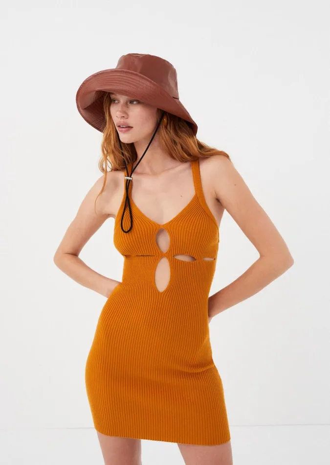 Women Maggie Mini Dress Orange For Love and Lemons Dresses