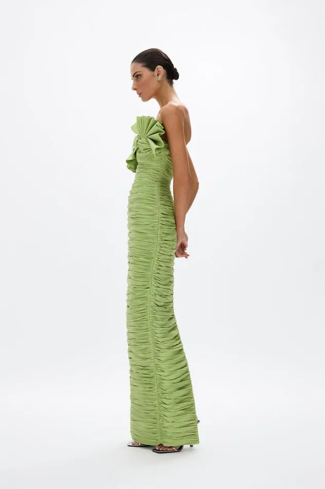 Women Maxi Dresses Rachel Gilbert Jensen Gown Pistachio