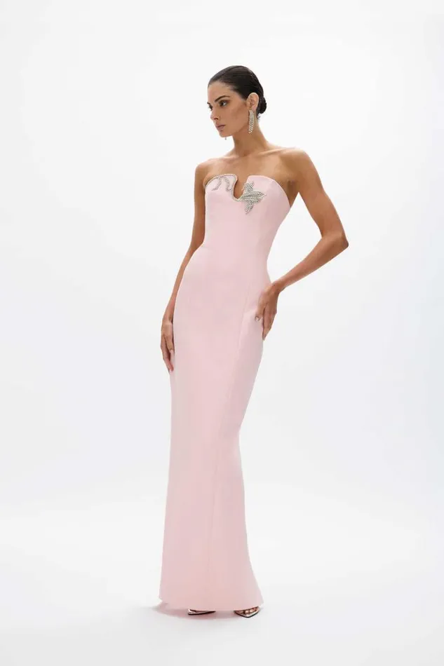 Women Maxi Dresses Rachel Gilbert Leura Gown Rosewater