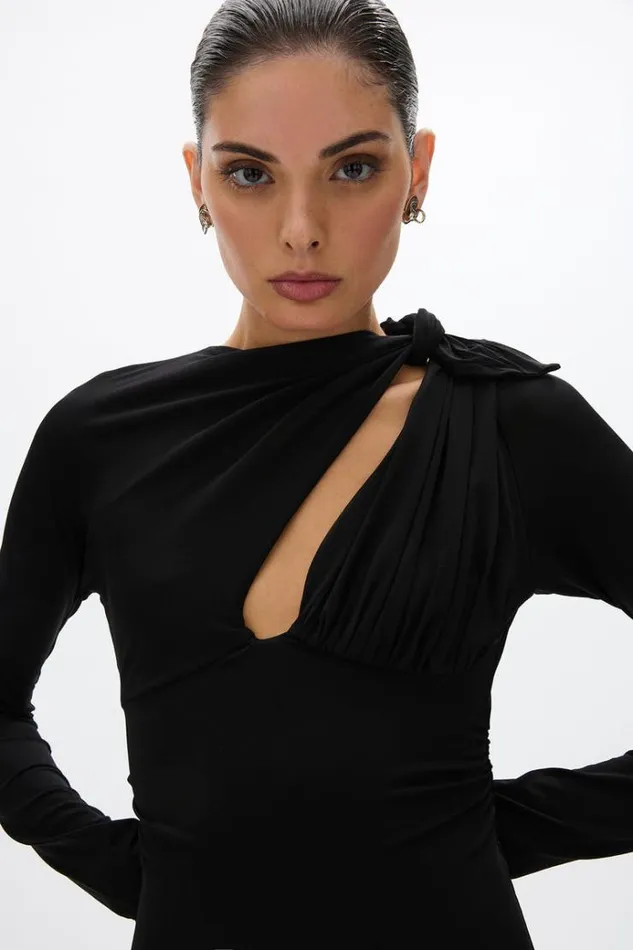 Women Maxi Dresses Rachel Gilbert Tanner Sleeve Gown Black Women Maxi Dresses Rachel Gilbert Tanner Sleeve Gown Black