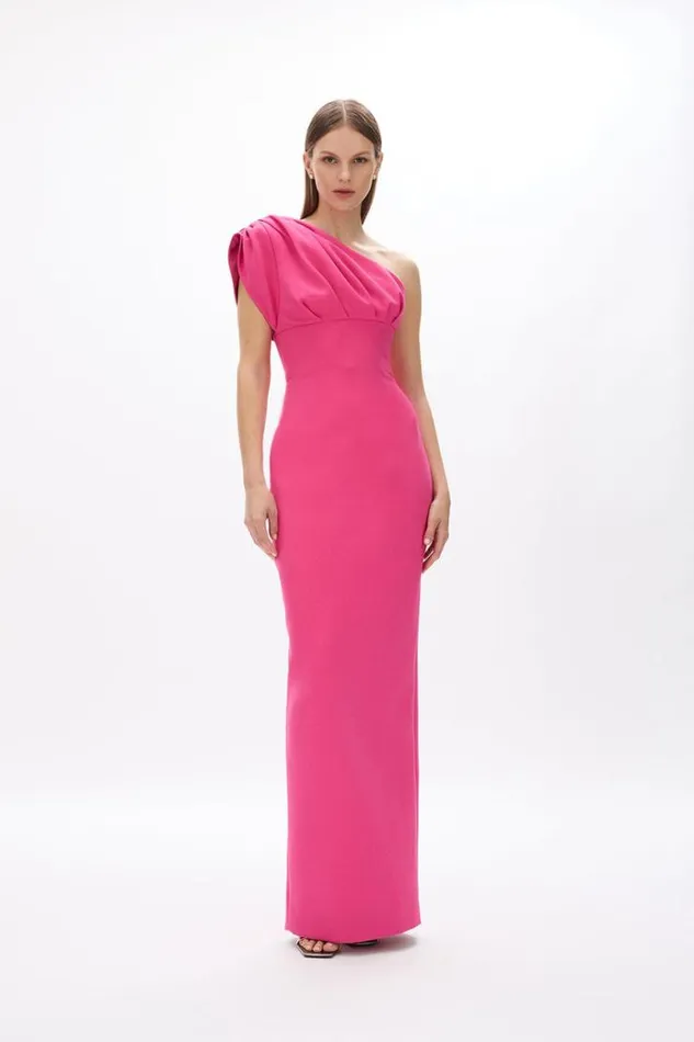 Women Maxi Dresses Rachel Gilbert Winnie Gown Hot Pink Shop Rachel Gilbert Online