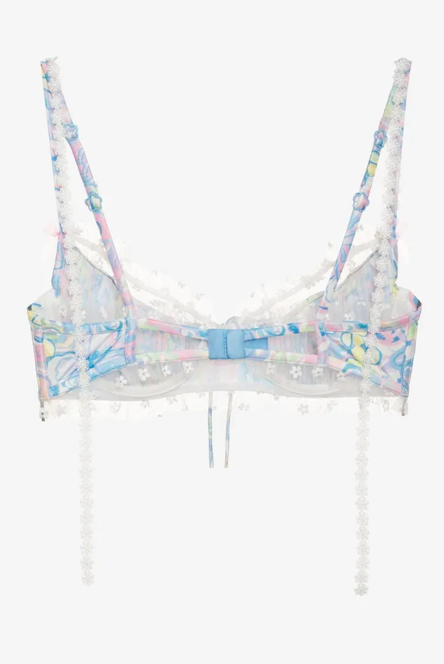 Women Midsummer Floral Underwire Bra Blue For Love and Lemons Lingerie Women Midsummer Floral Underwire Bra Blue For Love and Lemons Lingerie