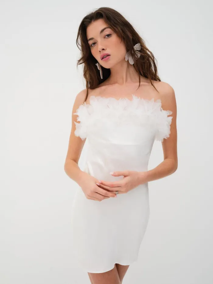 Women Mila Mini Dress White For Love and Lemons Dresses