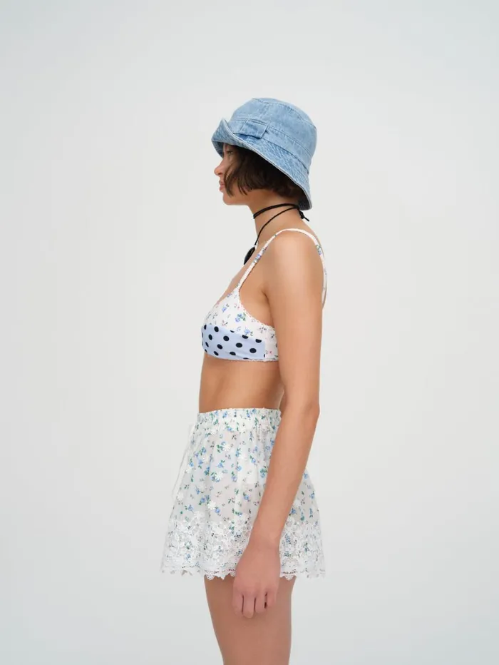 Women Muna Coverup Shorts White For Love and Lemons Bottoms Women Muna Coverup Shorts White For Love and Lemons Bottoms