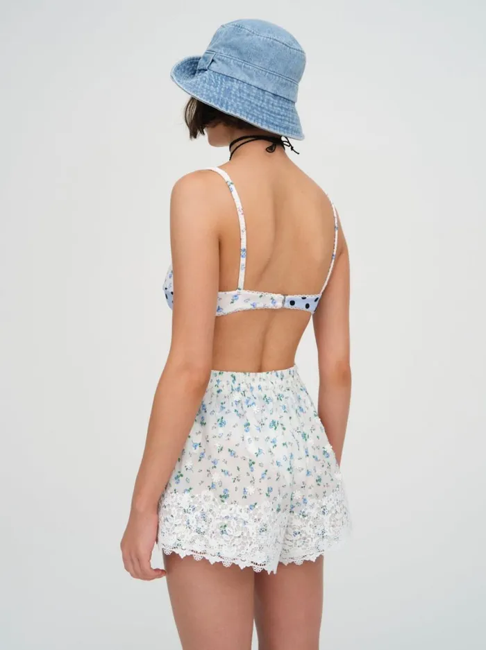 Women Muna Coverup Shorts White For Love and Lemons Bottoms Women Muna Coverup Shorts White For Love and Lemons Bottoms