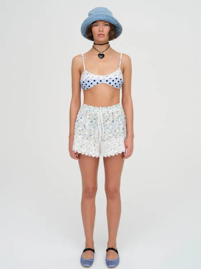 Women Muna Coverup Shorts White For Love and Lemons Bottoms Women Muna Coverup Shorts White For Love and Lemons Bottoms