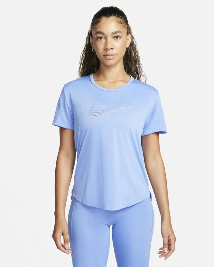 Women Nike All Clothing DriFIT Swoosh Polardiffused Blue